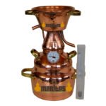 1 Liter Steam Alquitara + Thermometer + Alcoholmeter