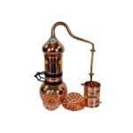 5 Liters Rotating Column Alembic + Thermometer + Separation Grids