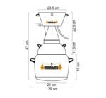 5 Liters Steam Alquitara + Thermometer + Alcoholmeter - Image 8