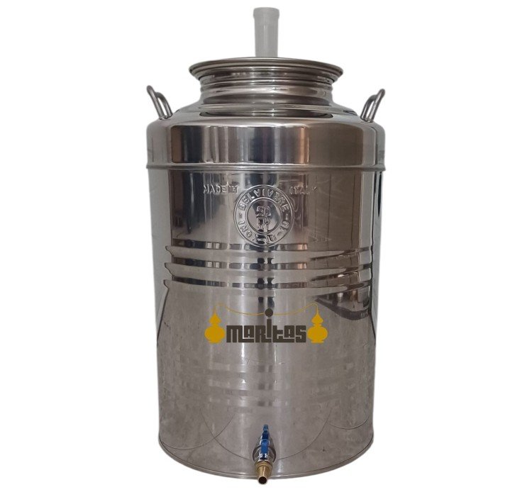 50-l-stainless-steel-drum.jpg 50 L Stainless Steel Drum - Image 1