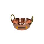 Hammered bowl with handles 22 cm