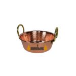 Hammered bowl with handles 24 cm