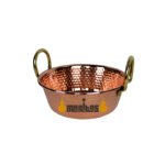Hammered bowl with handles 30 cm
