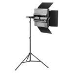 Kit Neewer RGB1200 LED two lamps 60W 2500-8500K + tripods + barndoors - Image 2