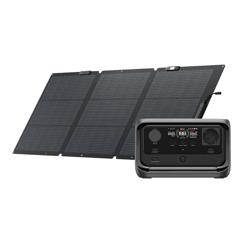 53752_3.jpg Set: EcoFlow River 3 Plus power station + 160W photovoltaic panel. - Image 1