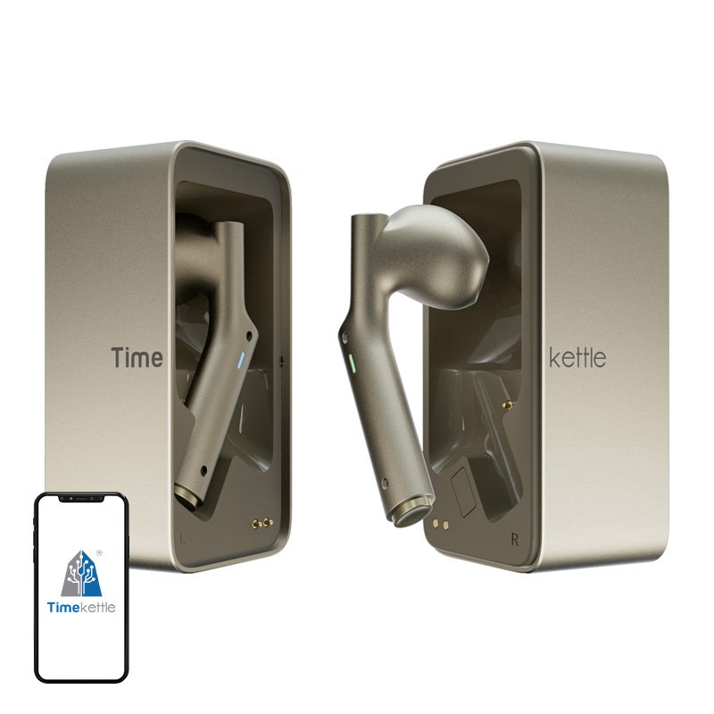 57875_1.jpg TIMEKETTLE W4 Translation Earbuds (Gold) - Image 1