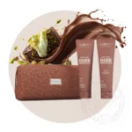 Aurodhea "Dark Chocolate" komplekts - skrubis + ķermeņa krēms + somiņa