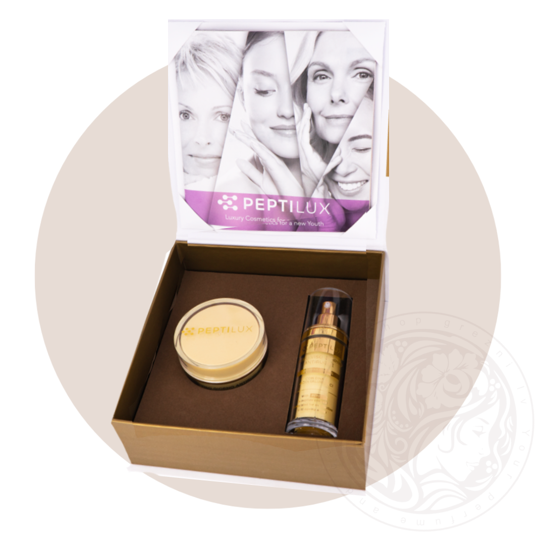 PEPTILUX-LUXURY-DAY-SKINCARE-SET-buy-online-grezni-lv.webp PEPTILUX LUXURY DIENAS ĀDAS KOPŠANAS KOMPLEKTS - Image 1